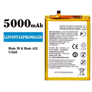 New phone battery Li3949T44P8h906450 for ZTE Blade 20/Blade A52
