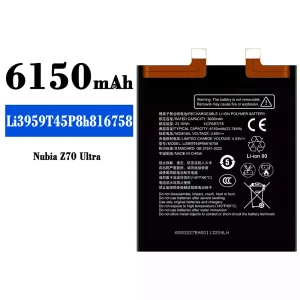 New phone battery Li3959T45P8h816758 for Nubia Z70 Ultra