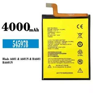 New phone battery 545978 for ZTE Blade A601/A601N/BA601/BA601N
