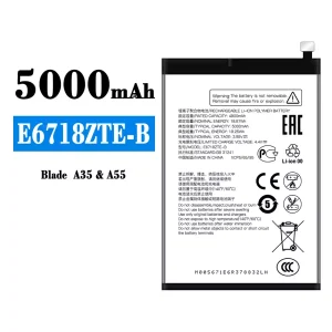 New phone battery E6718ZTE-B for ZTE BLADE A35/A55