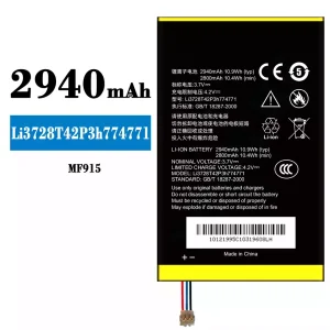 New phone battery Li3728T42P3h774771 for ZTE MF915