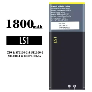 New phone battery BAT-47277-003 for BlackBerry Z10/LS1