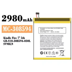 New phone battery MC-308594 for Amazon Kindle Fire 7" 5th