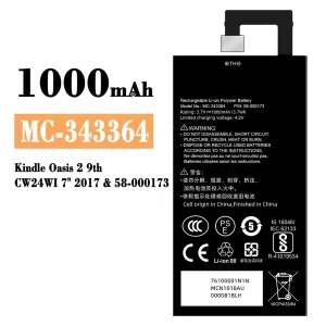 New phone battery MC-343364 for Amazon Kindle Oasis 2 9th /58-000173