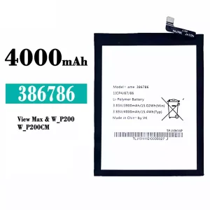 New phone battery 386786 for Wiko view max