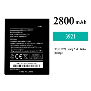 New phone battery 3921 for WIKO LENNY 5