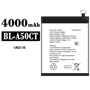 New phone battery BL-A50CT for General Mobile GM 23 SE