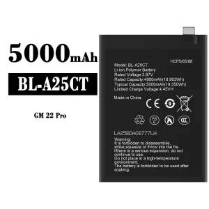 New phone battery BL-A25CT for General Mobile GM 22 Pro