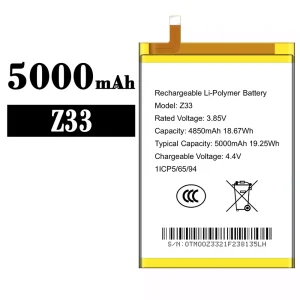 New phone battery Z33 for Symphony