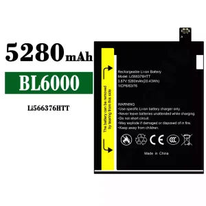 New phone battery Li566376HTT for Blackview BL6000
