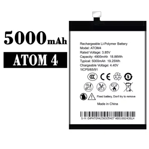 New phone battery ATOM 4 for SYMPHONY