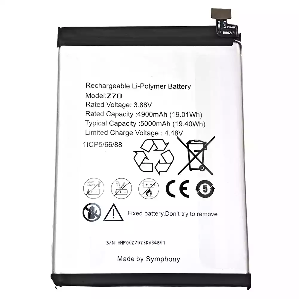 New phone battery for SYMPHONY Z70