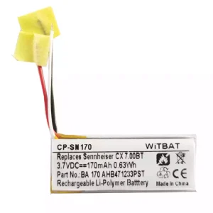 Replacement Bluetooth Headphone battery for BA 170, AHB471233PST Charging Case