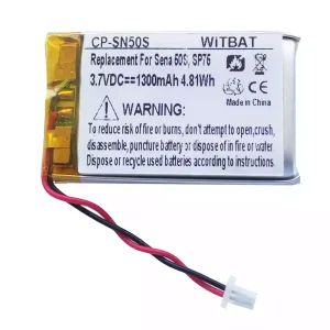 Replacement Bluetooth Headphone battery for Sena 50S,SP75,SP46,30K