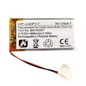 Replacement Bluetooth Headphone battery for BAT00008,BAT00007