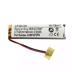 Replacement Bluetooth Headphone battery for AHB74370PR,AHB74370PO