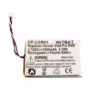 Replacement Bluetooth Headphone battery for Corsair Void Pro RGB,Corsair Virtuoso RGB Wireless SE,VOID RGB ELITE Wireless