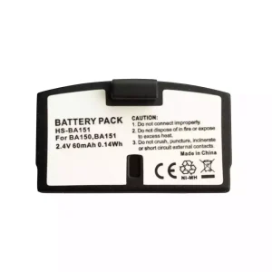 Replacement Bluetooth Headphone battery for Sennheiser BA150 BA151 BA152