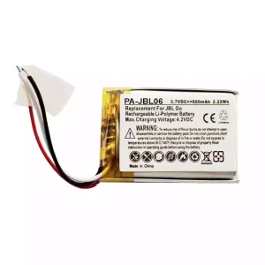 Replacement Bluetooth speaker battery for JBL Go,P682634,GSP072035